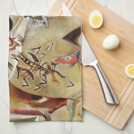 Kandinsky Komposition Abstrakte Malerei Geschirrtuch (Viertel Falte)
