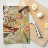 Kandinsky Komposition Abstrakte Malerei Geschirrtuch (Viertel Falte)