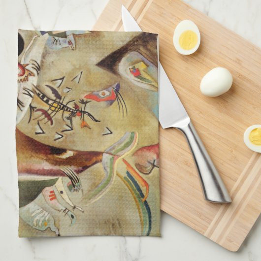 Kandinsky Komposition Abstrakte Malerei Geschirrtuch (Viertel Falte)