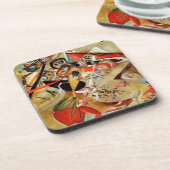 Kandinsky Komposition Abstrakte Malerei Getränkeuntersetzer (Linke Seite)