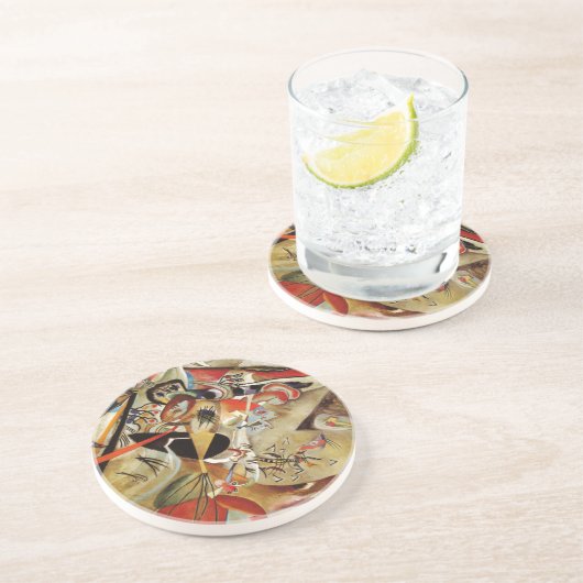 Kandinsky Komposition Abstrakte Malerei Getränkeuntersetzer (Seite)