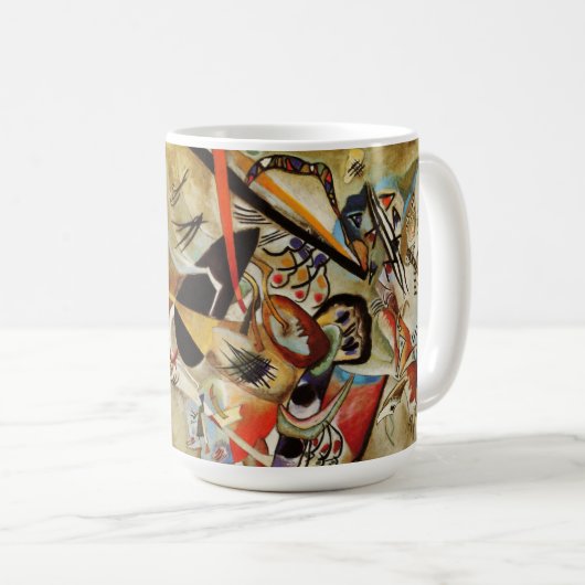 Kandinsky Komposition Abstrakte Malerei Kaffeetasse (VorderseiteRechts)