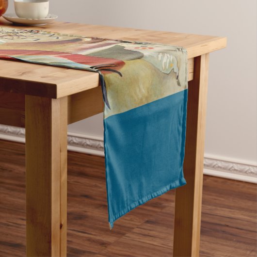 Kandinsky Komposition Abstrakte Malerei Kurzer Tischläufer (Beispiel)