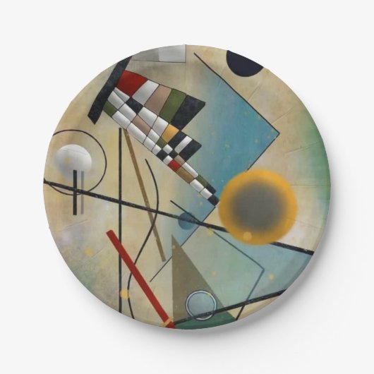 Kandinsky Komposition Abstrakte Malerei Pappteller (Vorderseite)