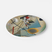 Kandinsky Komposition Abstrakte Malerei Pappteller (Schrägansicht)