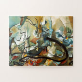 Kandinsky Komposition / Abstrakte Malerei Puzzle (Horizontal)