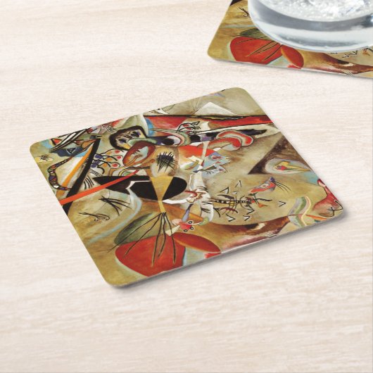 Kandinsky Komposition Abstrakte Malerei Rechteckiger Pappuntersetzer (angewinkelt)