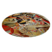 Kandinsky Komposition Abstrakte Malerei Schneidebrett (Ecke)