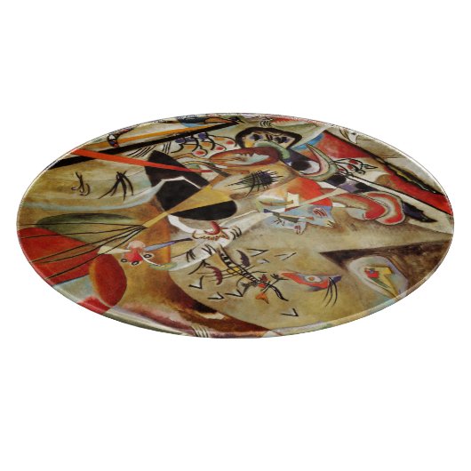 Kandinsky Komposition Abstrakte Malerei Schneidebrett (Ecke)