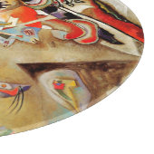 Kandinsky Komposition Abstrakte Malerei Schneidebrett (Ecke)