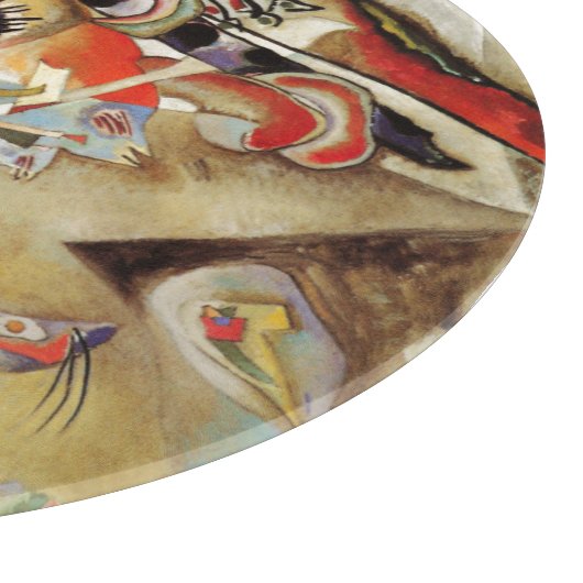 Kandinsky Komposition Abstrakte Malerei Schneidebrett (Ecke)