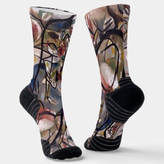 Kandinsky Komposition Abstrakte Malerei Socken (Gewinkelt)
