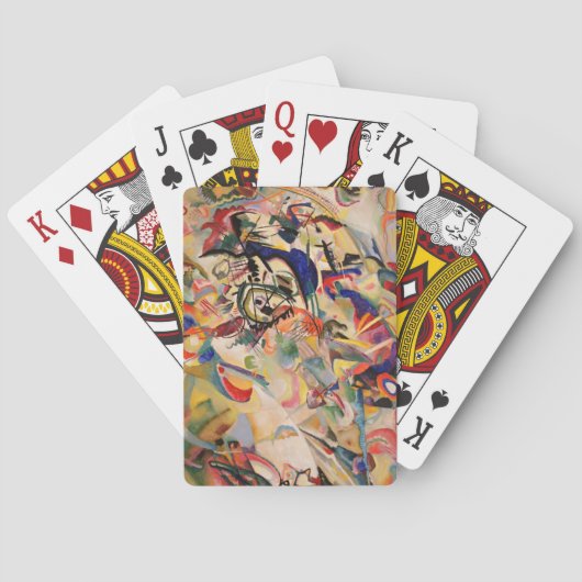 Kandinsky Komposition Abstrakte Malerei Spielkarten (Rückseite)