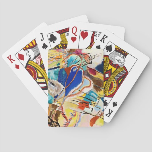 Kandinsky Komposition Abstrakte Malerei Spielkarten (Rückseite)