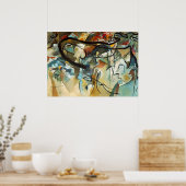 Kandinsky Komposition V Abstrakte Leinwand Malerei Poster (Küche)