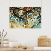 Kandinsky Komposition V Abstrakte Leinwand Malerei Poster (Küche)