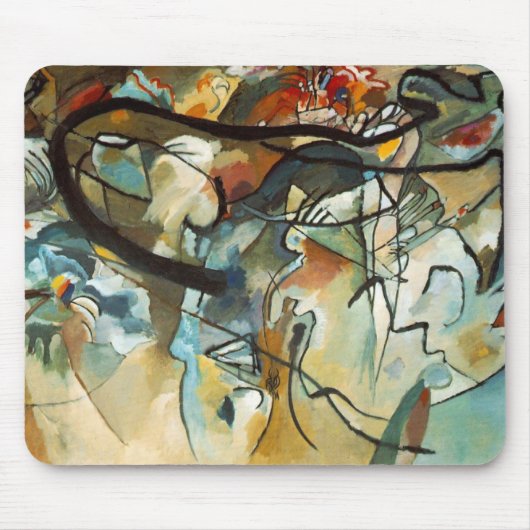 Kandinsky Komposition V Abstrakte Malerei Mousepad (Vorne)