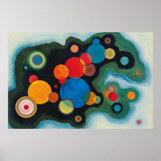 Kandinsky Komposition vertieft Impulsgemälde Poster (Vorne)