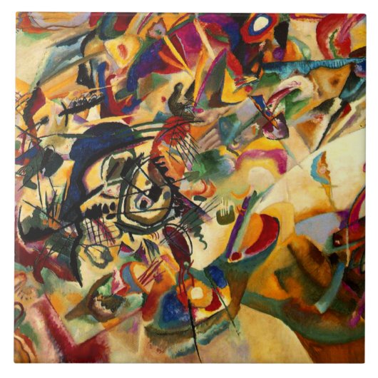 Kandinsky - Komposition VII Fliese (Vorderseite)