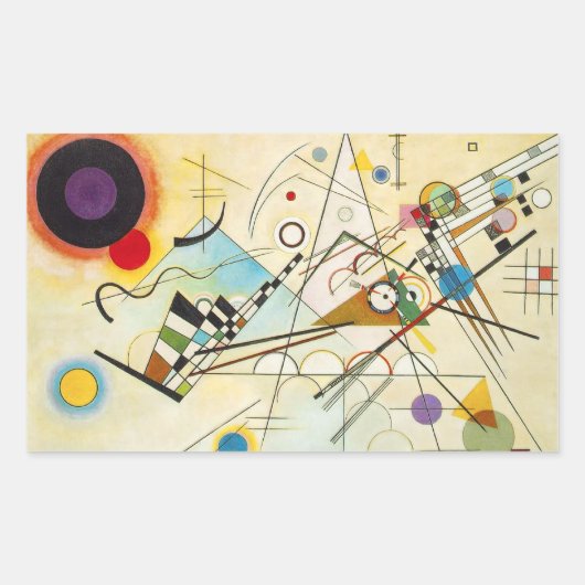 Kandinsky Komposition VIII Aufkleber (Vorderseite)