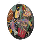 Kandinsky-Komposition X Abstrakt Dartscheibe (Vorderseite rechts)