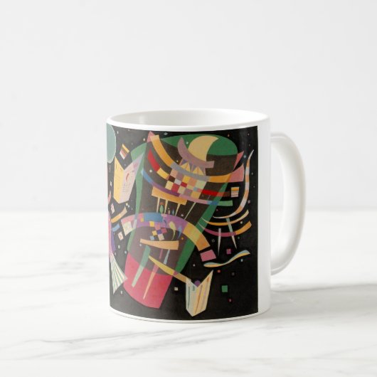 Kandinsky-Komposition X Abstrakt Kaffeetasse (VorderseiteRechts)