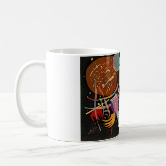 Kandinsky-Komposition X Abstrakt Kaffeetasse (Links)