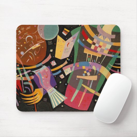 Kandinsky-Komposition X Abstrakt Mousepad (Mit Mouse)