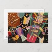 Kandinsky-Komposition X Abstrakt Postkarte (Vorne/Hinten)