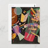 Kandinsky-Komposition X Abstrakt Postkarte (Vorne/Hinten)