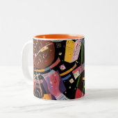 Kandinsky - Komposition X, farbige Malerei, Zweifarbige Tasse (Vorderseite Links)