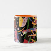 Kandinsky - Komposition X, farbige Malerei, Zweifarbige Tasse (Mittel)