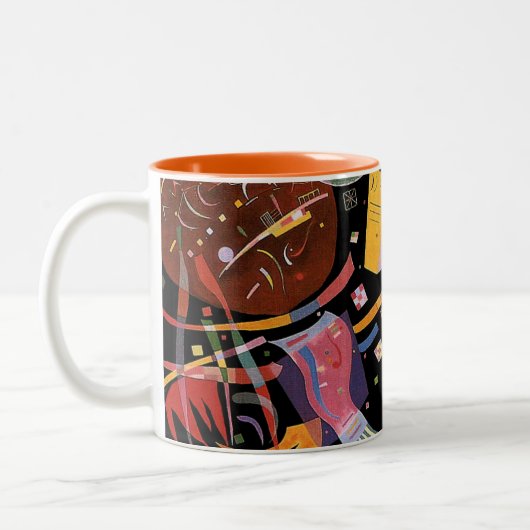 Kandinsky - Komposition X, farbige Malerei, Zweifarbige Tasse (Links)