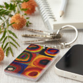 Kandinsky - Konzentrische Kreise Schlüsselanhänger (Vorderseite rechts)