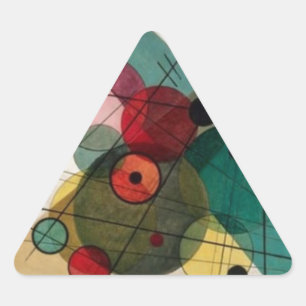 Kandinsky-Kreise in einem Circle Sticker