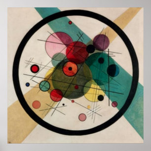 Kandinsky Kreise in einem Kreis Gemälde Poster