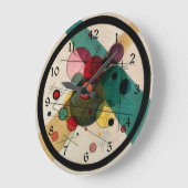Kandinsky - Kreise in einem Kreis Große Wanduhr (Winkel)