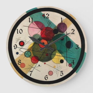 Kandinsky - Kreise in einem Kreis Große Wanduhr