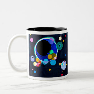 Kandinsky Kreise Zweifarbige Tasse