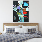 Kandinsky - Kreuz, abstrakte Kunst Leinwanddruck (Insitu (Schlafzimmer))