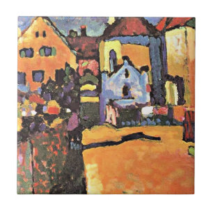 Kandinsky-Kunstwerk, Grungasse in Murnau, Fliese