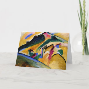 Kandinsky - Landschaft im Herbst, beliebte Malerei Karte