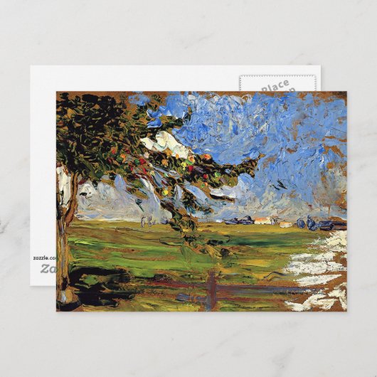 Kandinsky - Landschaft mit Apfelbaum Postkarte (Vorne/Hinten)