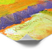 Kandinsky - Landschaft mit einem Plakat der Rollin (Ecke)