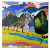 Kandinsky - Landschaft mit Hügeln Fliese (Vorderseite)