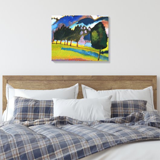 Kandinsky - Landschaft mit Hügeln Leinwanddruck (Insitu (Schlafzimmer))