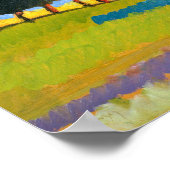 Kandinsky - Landschaft mit Hügeln Poster (Ecke)