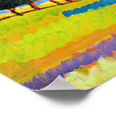 Kandinsky - Landschaft mit Hügeln Poster (Ecke)