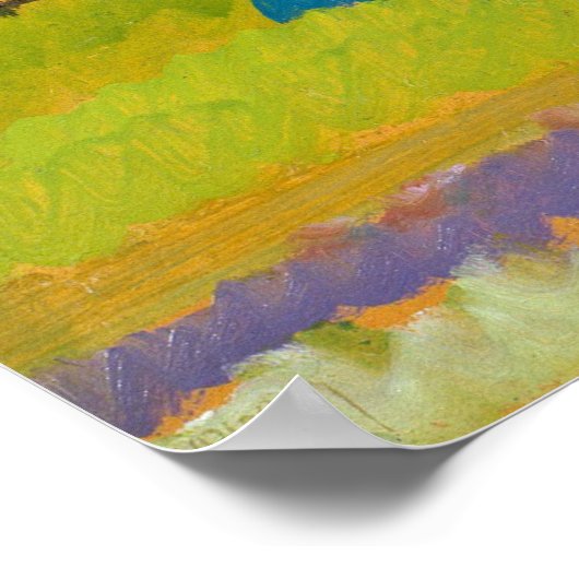 Kandinsky - Landschaft mit Hügeln Poster (Ecke)