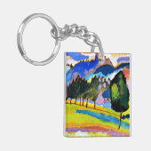 Kandinsky - Landschaft mit Hügeln Schlüsselanhänger (Vorderseite links)